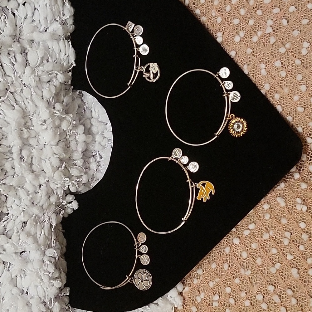 Alex & Ani set of 4 bracelets